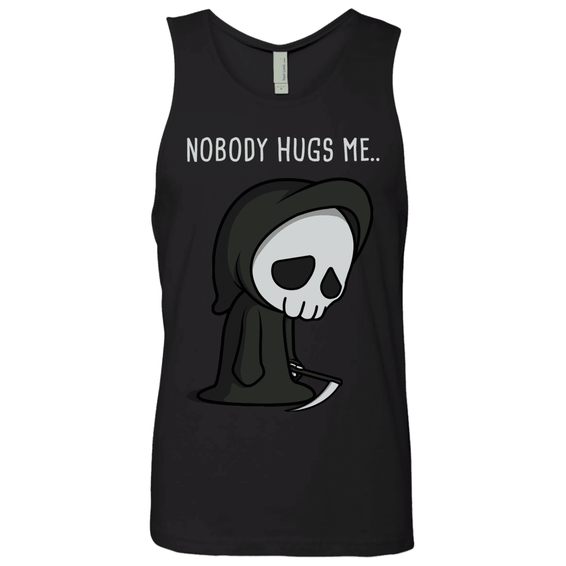 T-Shirts Black / S Nobody Hugs Me Men's Premium Tank Top