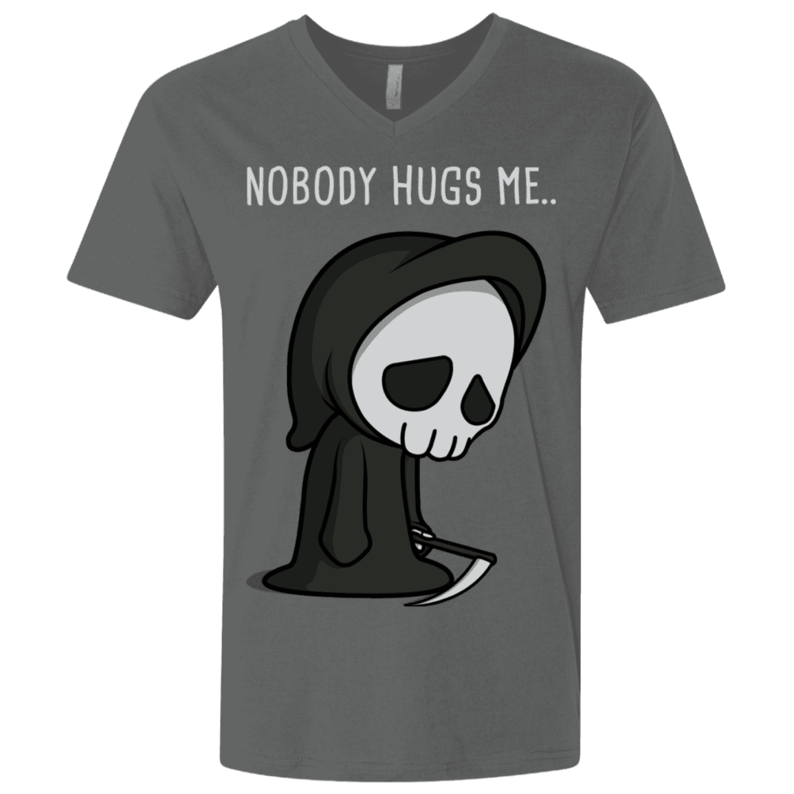 T-Shirts Heavy Metal / X-Small Nobody Hugs Me Men's Premium V-Neck