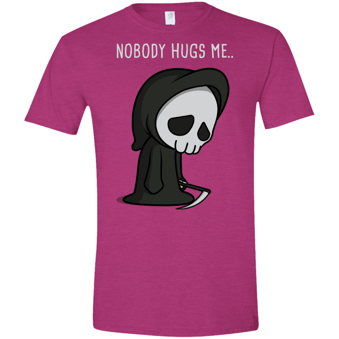 T-Shirts Antique Heliconia / S Nobody Hugs Me Men's Semi-Fitted Softstyle