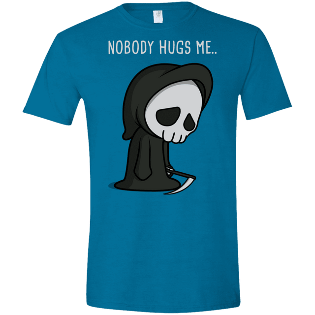 T-Shirts Antique Sapphire / S Nobody Hugs Me Men's Semi-Fitted Softstyle