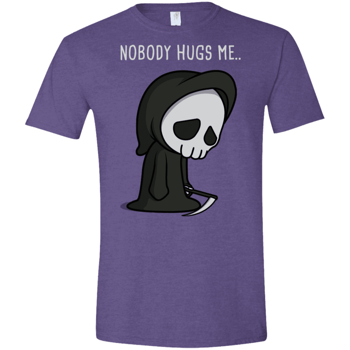 T-Shirts Heather Purple / S Nobody Hugs Me Men's Semi-Fitted Softstyle