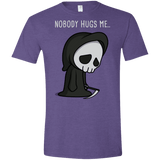 T-Shirts Heather Purple / S Nobody Hugs Me Men's Semi-Fitted Softstyle