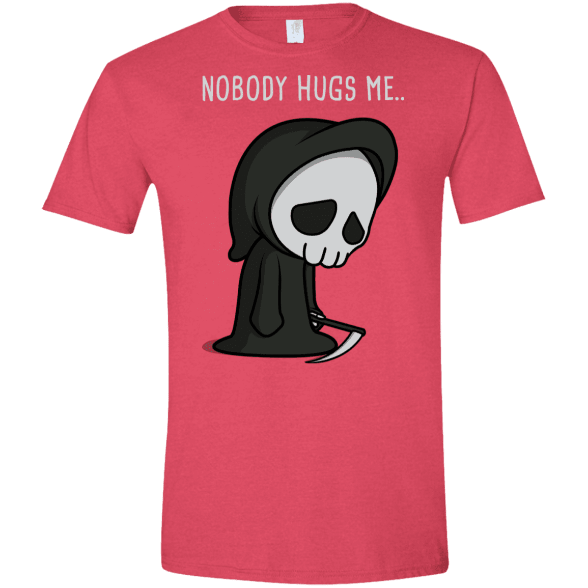 T-Shirts Heather Red / S Nobody Hugs Me Men's Semi-Fitted Softstyle