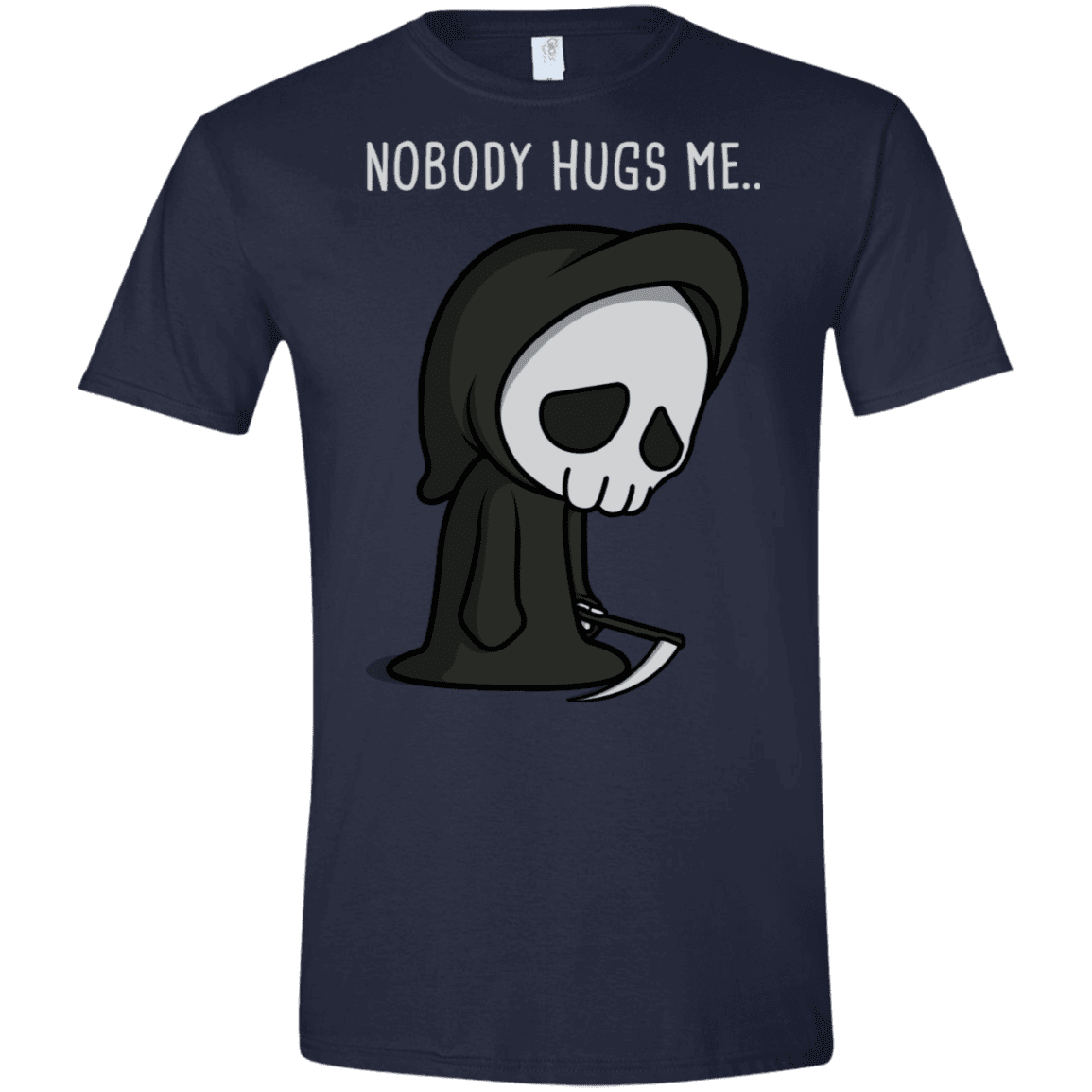 T-Shirts Navy / X-Small Nobody Hugs Me Men's Semi-Fitted Softstyle