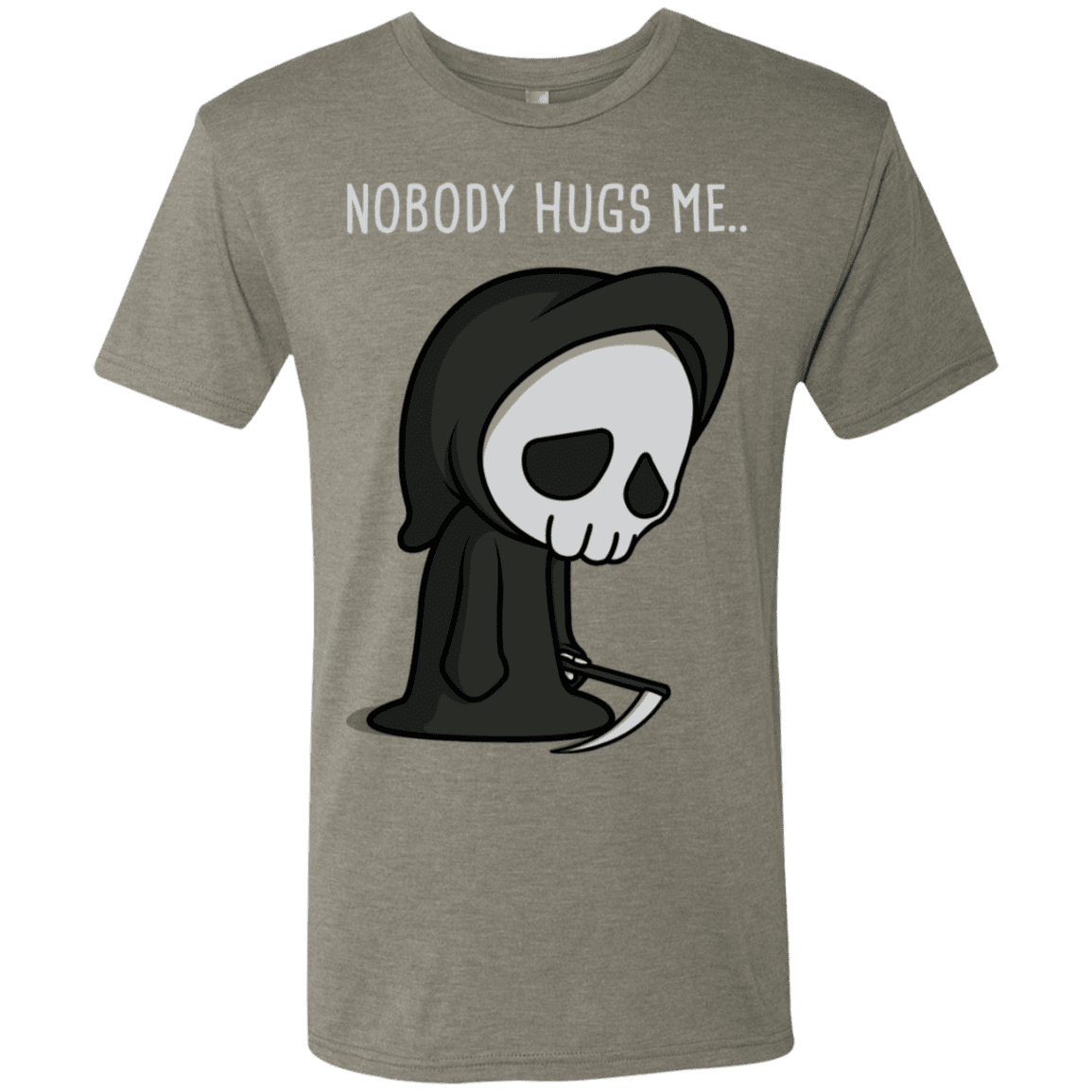 T-Shirts Venetian Grey / S Nobody Hugs Me Men's Triblend T-Shirt