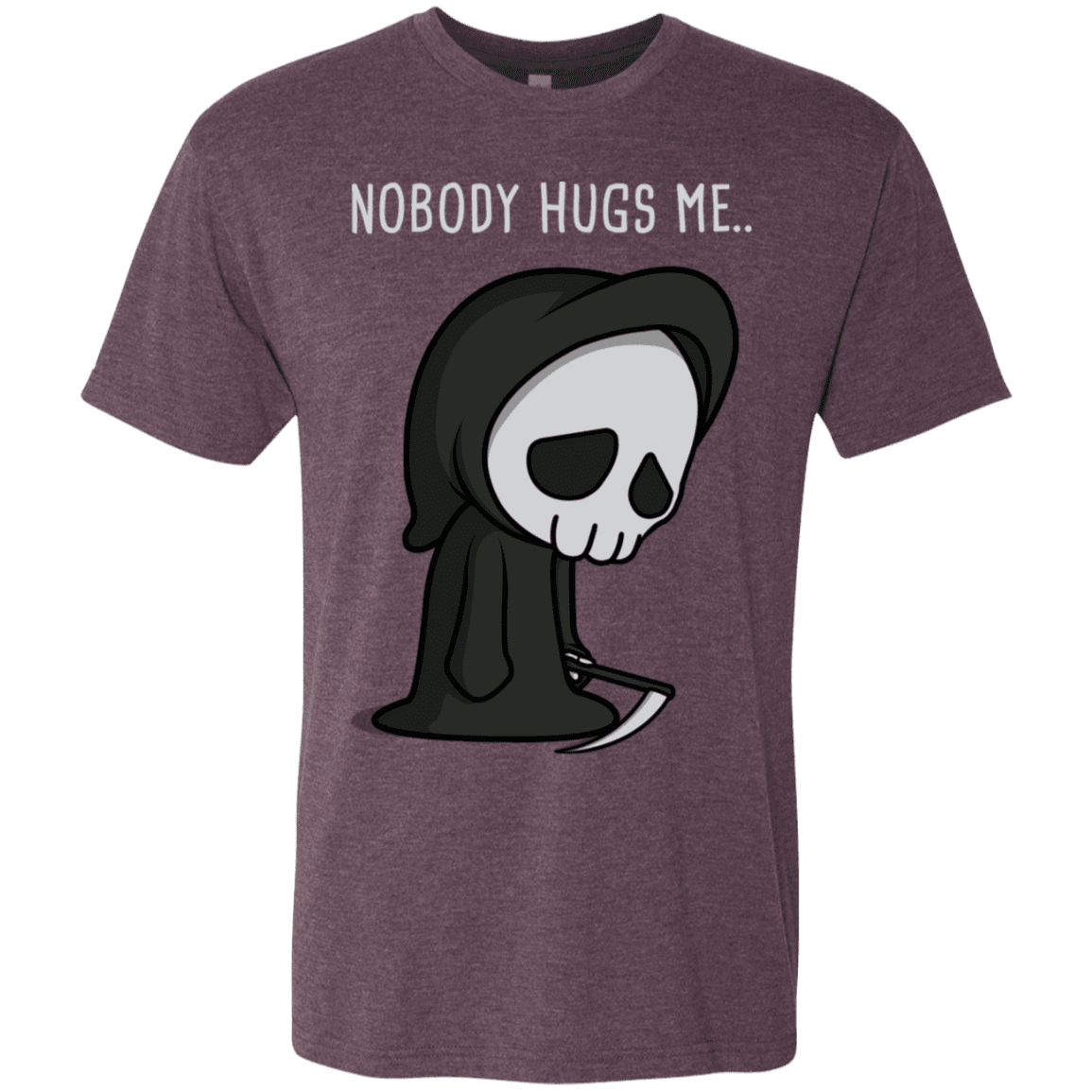T-Shirts Vintage Purple / S Nobody Hugs Me Men's Triblend T-Shirt