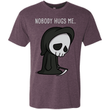 T-Shirts Vintage Purple / S Nobody Hugs Me Men's Triblend T-Shirt