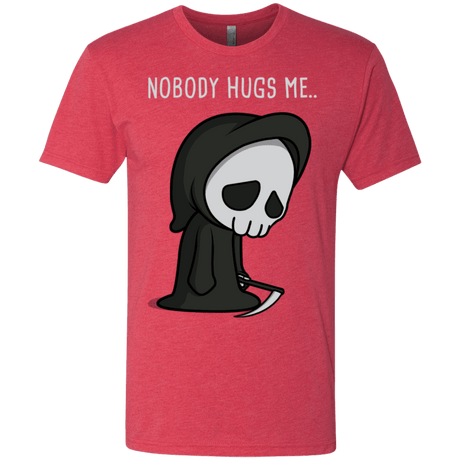 T-Shirts Vintage Red / S Nobody Hugs Me Men's Triblend T-Shirt