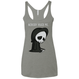 T-Shirts Venetian Grey / X-Small Nobody Hugs Me Women's Triblend Racerback Tank