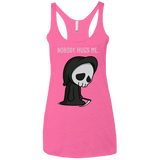 T-Shirts Vintage Pink / X-Small Nobody Hugs Me Women's Triblend Racerback Tank