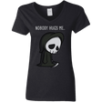 T-Shirts Black / S Nobody Hugs Me Women's V-Neck T-Shirt