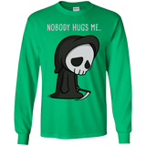 T-Shirts Irish Green / YS Nobody Hugs Me Youth Long Sleeve T-Shirt