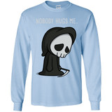T-Shirts Light Blue / YS Nobody Hugs Me Youth Long Sleeve T-Shirt
