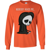 T-Shirts Orange / YS Nobody Hugs Me Youth Long Sleeve T-Shirt