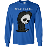T-Shirts Royal / YS Nobody Hugs Me Youth Long Sleeve T-Shirt