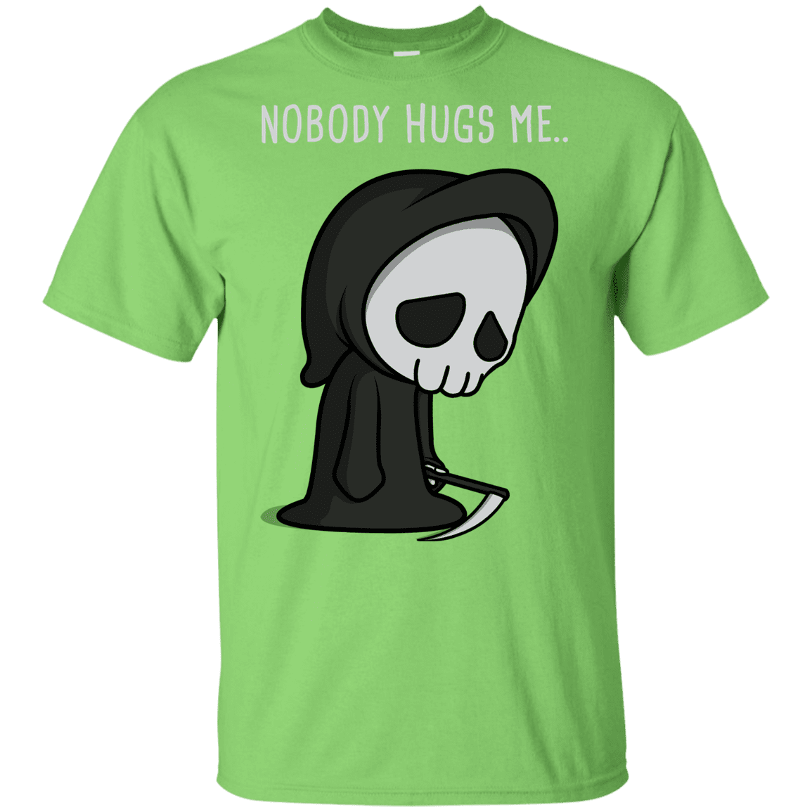 T-Shirts Lime / YXS Nobody Hugs Me Youth T-Shirt