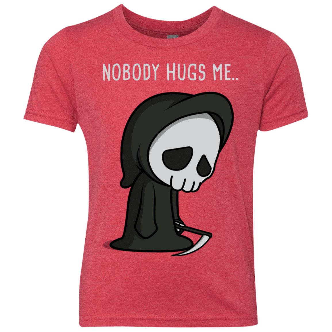 T-Shirts Vintage Red / YXS Nobody Hugs Me Youth Triblend T-Shirt