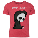 T-Shirts Vintage Red / YXS Nobody Hugs Me Youth Triblend T-Shirt
