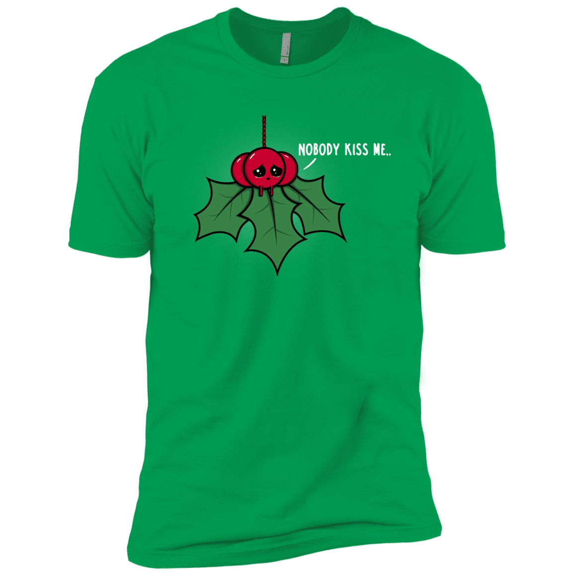 T-Shirts Kelly Green / YXS Nobody Kiss Me Boys Premium T-Shirt