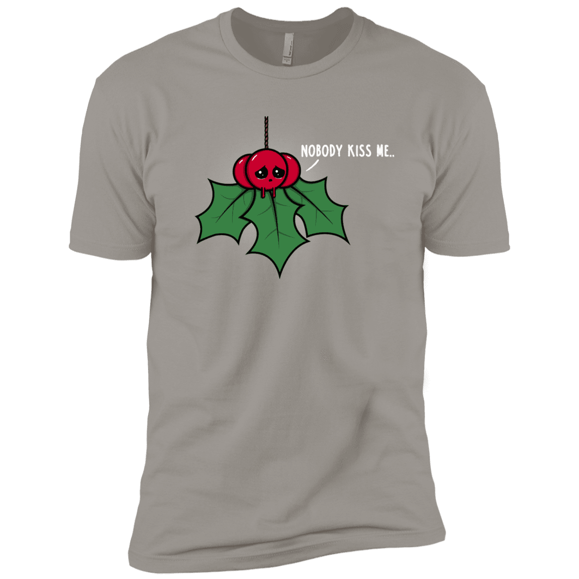 T-Shirts Light Grey / YXS Nobody Kiss Me Boys Premium T-Shirt