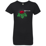 T-Shirts Black / YXS Nobody Kiss Me Girls Premium T-Shirt