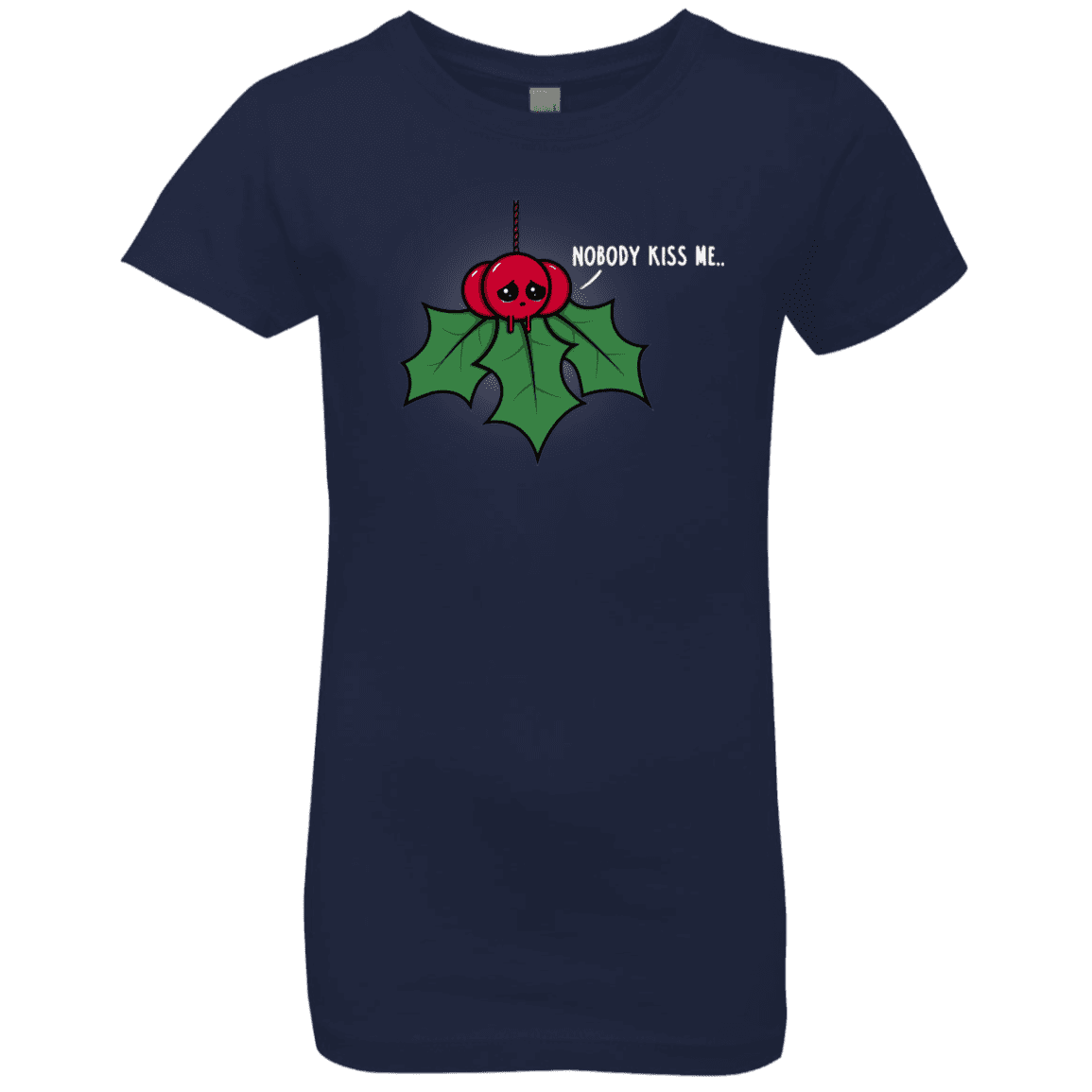 T-Shirts Midnight Navy / YXS Nobody Kiss Me Girls Premium T-Shirt