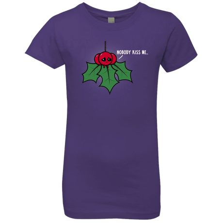 T-Shirts Purple Rush / YXS Nobody Kiss Me Girls Premium T-Shirt