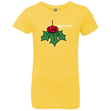 T-Shirts Vibrant Yellow / YXS Nobody Kiss Me Girls Premium T-Shirt