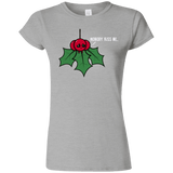 T-Shirts Sport Grey / S Nobody Kiss Me Junior Slimmer-Fit T-Shirt