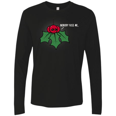 T-Shirts Black / S Nobody Kiss Me Men's Premium Long Sleeve