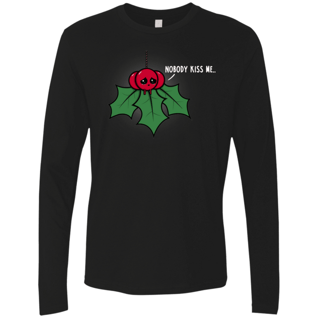 T-Shirts Black / S Nobody Kiss Me Men's Premium Long Sleeve