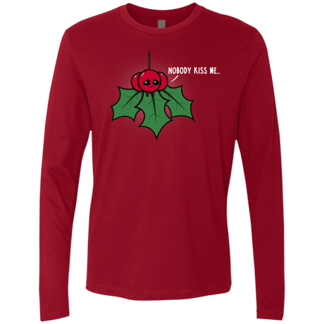 T-Shirts Cardinal / S Nobody Kiss Me Men's Premium Long Sleeve