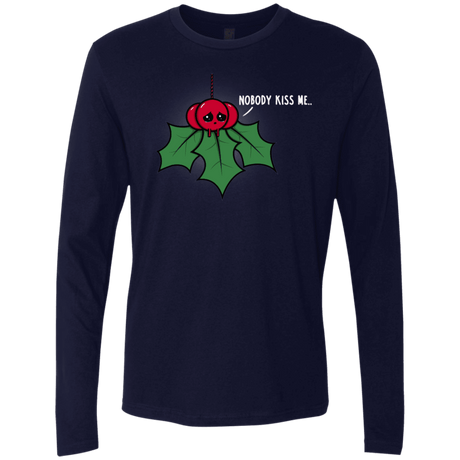 T-Shirts Midnight Navy / S Nobody Kiss Me Men's Premium Long Sleeve