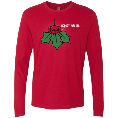 T-Shirts Red / S Nobody Kiss Me Men's Premium Long Sleeve