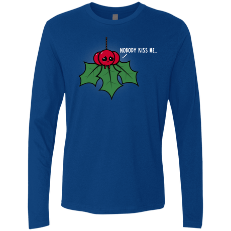 T-Shirts Royal / S Nobody Kiss Me Men's Premium Long Sleeve