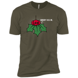 T-Shirts Military Green / X-Small Nobody Kiss Me Men's Premium T-Shirt