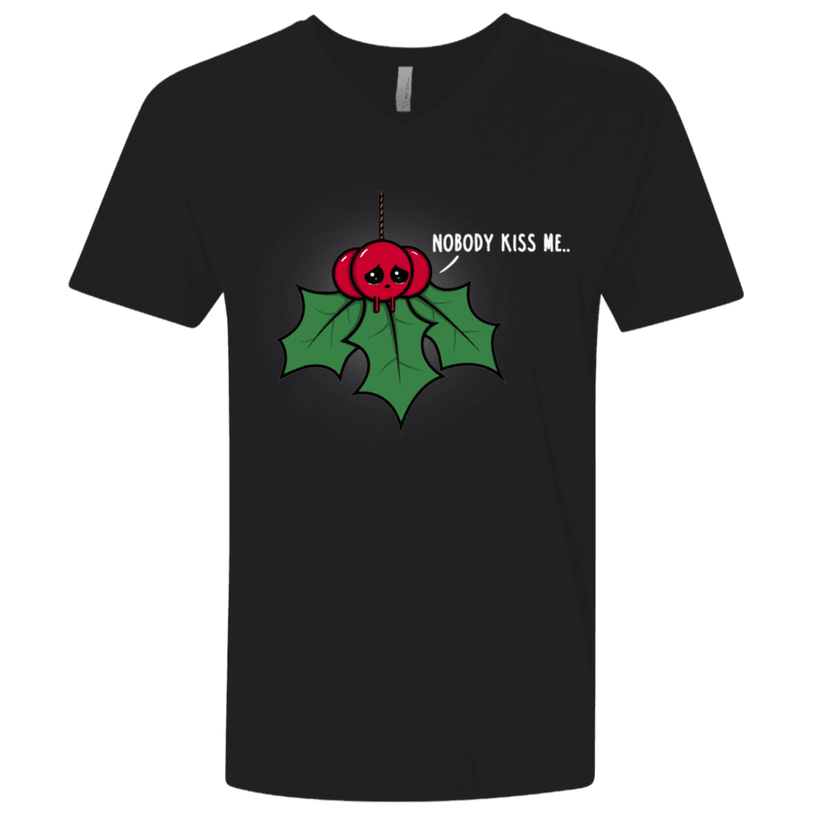 T-Shirts Black / X-Small Nobody Kiss Me Men's Premium V-Neck