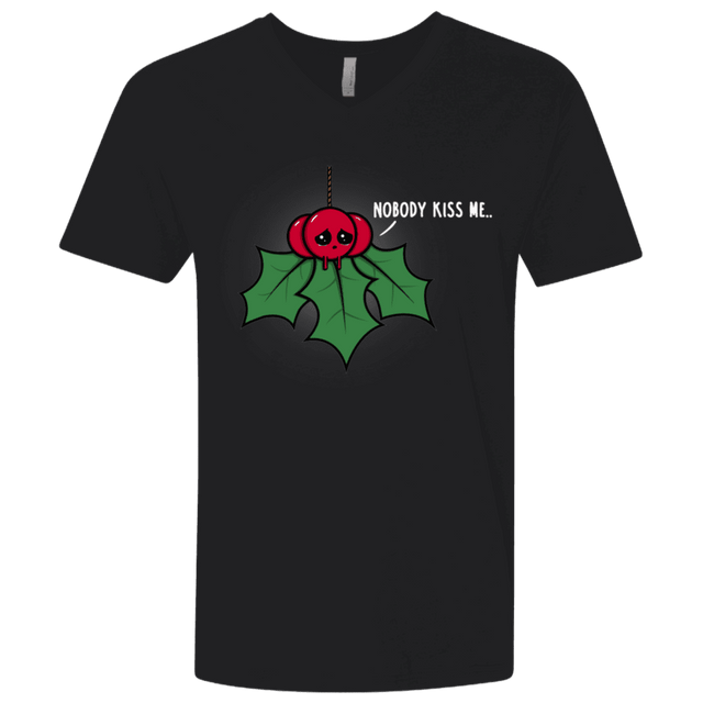 T-Shirts Black / X-Small Nobody Kiss Me Men's Premium V-Neck