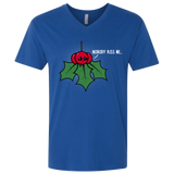 T-Shirts Royal / X-Small Nobody Kiss Me Men's Premium V-Neck