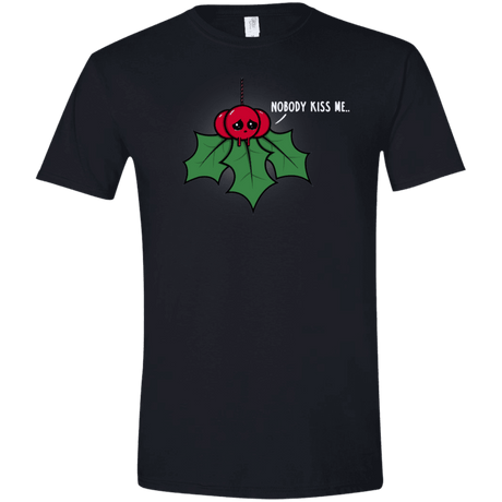 T-Shirts Black / X-Small Nobody Kiss Me Men's Semi-Fitted Softstyle
