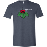 T-Shirts Heather Navy / S Nobody Kiss Me Men's Semi-Fitted Softstyle