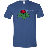 T-Shirts Heather Royal / X-Small Nobody Kiss Me Men's Semi-Fitted Softstyle