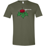 T-Shirts Military Green / S Nobody Kiss Me Men's Semi-Fitted Softstyle
