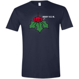 T-Shirts Navy / X-Small Nobody Kiss Me Men's Semi-Fitted Softstyle