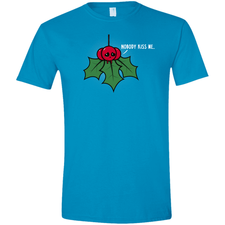 T-Shirts Sapphire / S Nobody Kiss Me Men's Semi-Fitted Softstyle