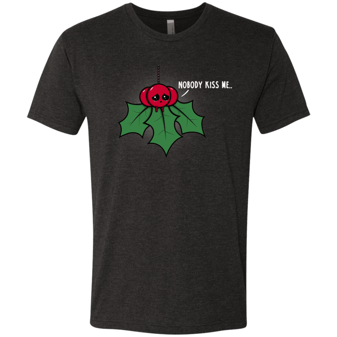 T-Shirts Vintage Black / S Nobody Kiss Me Men's Triblend T-Shirt