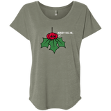 T-Shirts Venetian Grey / X-Small Nobody Kiss Me Triblend Dolman Sleeve