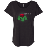 T-Shirts Vintage Black / X-Small Nobody Kiss Me Triblend Dolman Sleeve