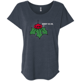 T-Shirts Vintage Navy / X-Small Nobody Kiss Me Triblend Dolman Sleeve