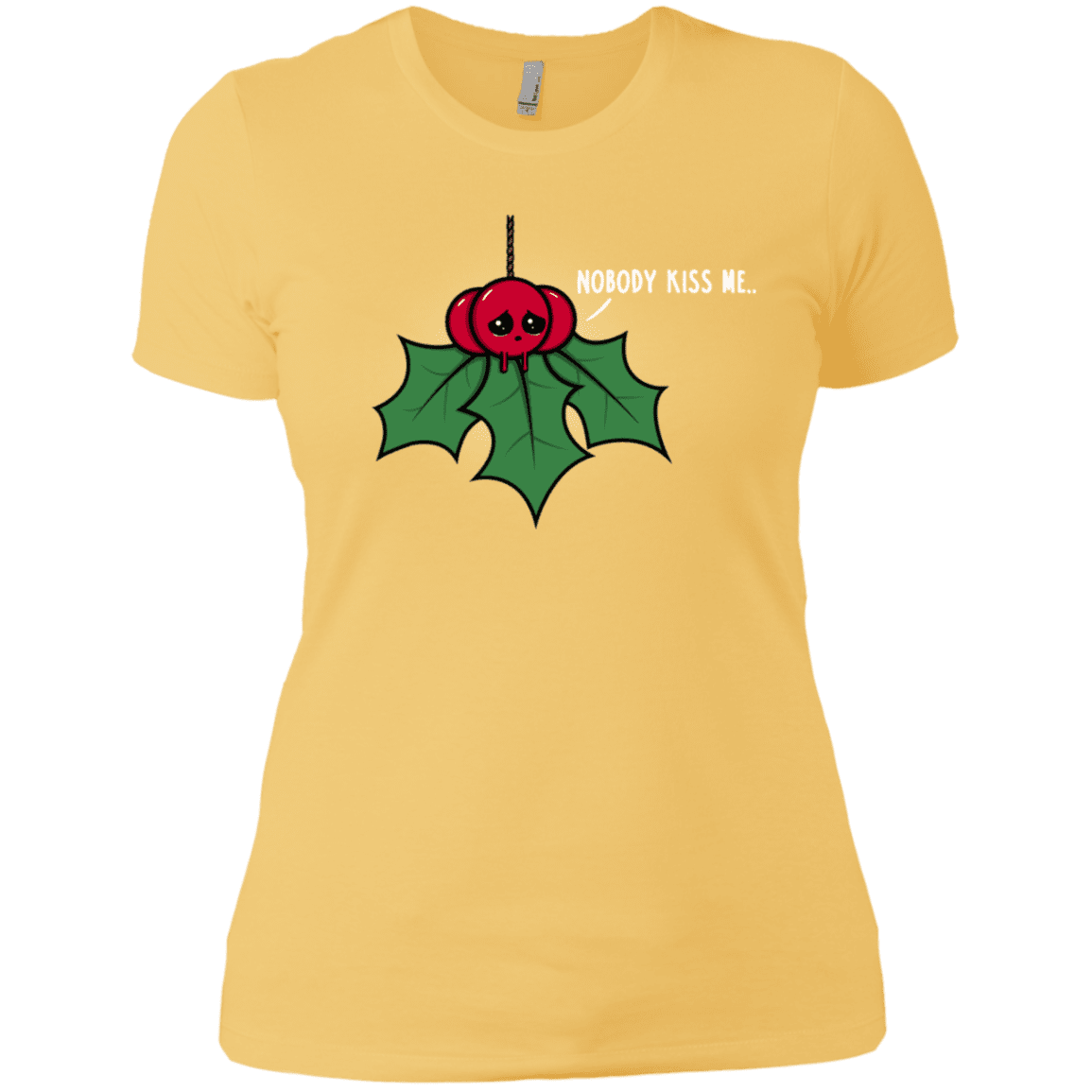 T-Shirts Banana Cream/ / X-Small Nobody Kiss Me Women's Premium T-Shirt